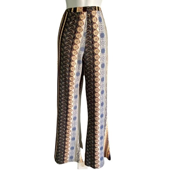 Floral Boho Print Flared Pants Small - Picture 8 of 8